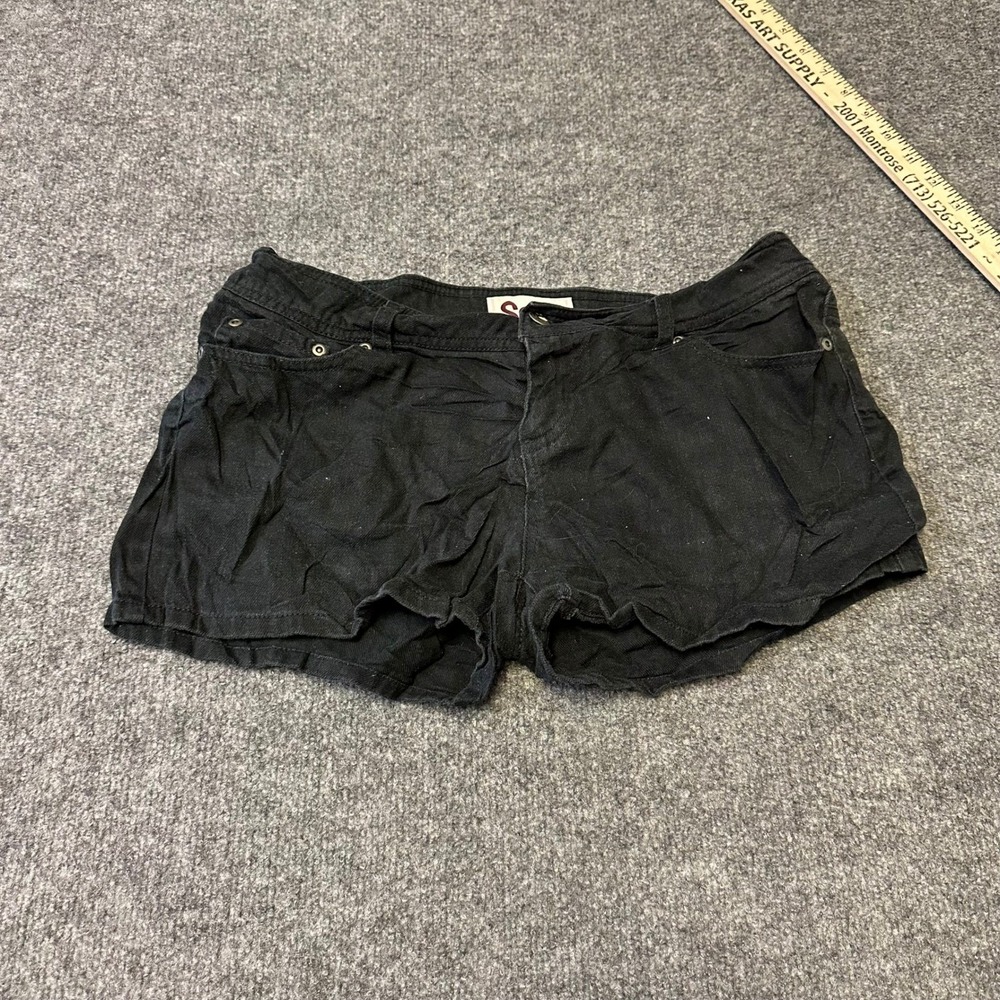 SO Shorts Womens Size 9 Black Cotton Casual Denim Five Pocket Summer Mini